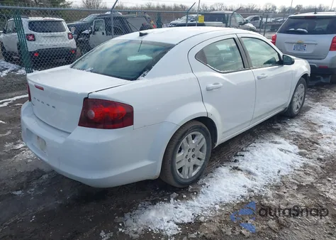 2014 Dodge Avenger Se z USA, uszkodzony, nr VIN 1C3CDZAB9EN127009